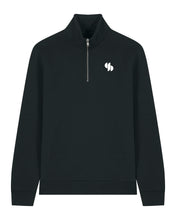 Laden Sie das Bild in den Galerie-Viewer, SPG | Halfzip mit Backprint 2 | Unisex | Black