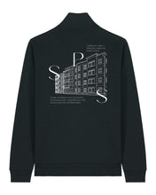 Laden Sie das Bild in den Galerie-Viewer, SPG | Halfzip mit Backprint 3 | Unisex | Black
