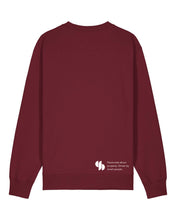 Laden Sie das Bild in den Galerie-Viewer, SPG | Crewneck mit Backprint 1 | Unisex | Burgundy