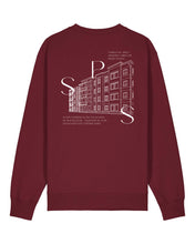 Laden Sie das Bild in den Galerie-Viewer, SPG | Crewneck mit Backprint 3 | Unisex | Burgundy