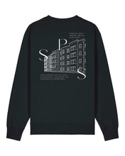 Laden Sie das Bild in den Galerie-Viewer, SPG | Crewneck mit Backprint 3 | Unisex | Black