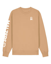 Laden Sie das Bild in den Galerie-Viewer, MALZERS Sweatshirt mit Armprint | Herren/Unisex | Cappuccino