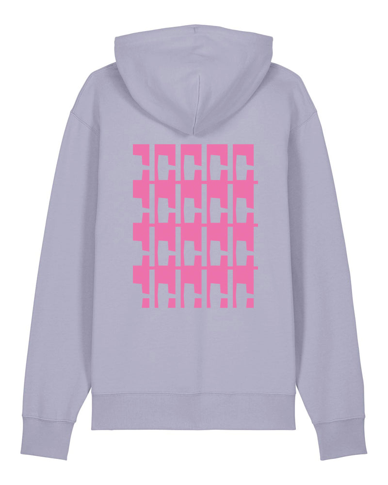 Humboldt Hoodie mit Backprint Unisex Lavender – COTTONCONCEPT