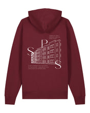 Laden Sie das Bild in den Galerie-Viewer, SPG | Hoodie mit Backprint 3 | Unisex | Burgundy