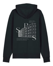 Laden Sie das Bild in den Galerie-Viewer, SPG | Hoodie mit Backprint 3 | Unisex | Black
