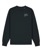 Laden Sie das Bild in den Galerie-Viewer, Humboldt | Sweat mit Backprint | Unisex | Black