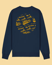 Laden Sie das Bild in den Galerie-Viewer, WILLERS Crewneck 1 mit Backprint | men | navy