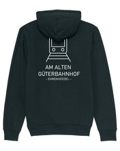 Laden Sie das Bild in den Galerie-Viewer, AGBHF Hoodie with Backprint | unisex | black