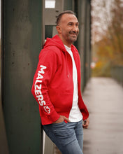 Laden Sie das Bild in den Galerie-Viewer, MALZERS Zipper mit Armprint | Herren/Unisex | Red