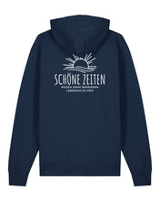 Laden Sie das Bild in den Galerie-Viewer, Lebenshilfe NRW Sweat-Jacke mit Rücken-Motiv | unisex | blau
