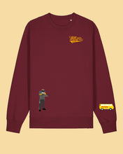 Laden Sie das Bild in den Galerie-Viewer, WILLERS Crewneck 1 mit Backprint | men | burgundy