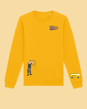 Laden Sie das Bild in den Galerie-Viewer, WILLERS Crewneck 1 mit Backprint | men | yellow