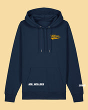 Laden Sie das Bild in den Galerie-Viewer, WILLERS Hoodie 1 mit Backprint | men | navy