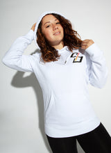Laden Sie das Bild in den Galerie-Viewer, CS8 Hoodie mit Backprint | unisex | white