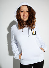 Laden Sie das Bild in den Galerie-Viewer, CS8 Hoodie mit Backprint | unisex | white