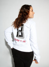 Laden Sie das Bild in den Galerie-Viewer, CS8 Crewneck mit Backprint | unisex | white