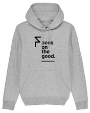 Laden Sie das Bild in den Galerie-Viewer, Formitas Hoodie | FOCUS with Backprint | unisex | light grey