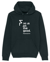 Laden Sie das Bild in den Galerie-Viewer, Formitas Hoodie | FOCUS with Backprint | unisex | black