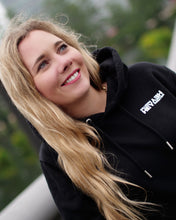 Laden Sie das Bild in den Galerie-Viewer, SWEETIES Hoodie mit Backprint | unisex | black