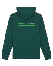 Laden Sie das Bild in den Galerie-Viewer, NAVACOM Zipper mit Backprint | create | unisex | dark green