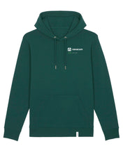 Laden Sie das Bild in den Galerie-Viewer, NAVACOM Hoodie mit Backprint | create | unisex | dark green