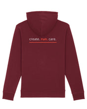 Laden Sie das Bild in den Galerie-Viewer, NAVACOM Zipper mit Backprint | run | unisex | dark red