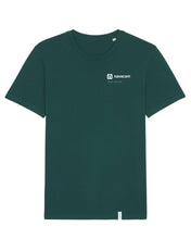 Laden Sie das Bild in den Galerie-Viewer, NAVACOM Shirt mit Backprint | create | unisex | dark green