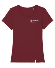 Laden Sie das Bild in den Galerie-Viewer, NAVACOM Shirt mit Backprint | run | wmn | dark red