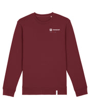 Laden Sie das Bild in den Galerie-Viewer, NAVACOM Crewneck mit Backprint | care | unisex | dark red