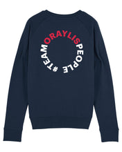 Laden Sie das Bild in den Galerie-Viewer, ORAYLIS Sweater mit Backprint | Circle | wmn | navy
