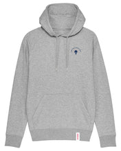 Laden Sie das Bild in den Galerie-Viewer, ORAYLIS Hoodie mit Backprint | data has a better idea | men | light grey