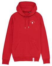 Laden Sie das Bild in den Galerie-Viewer, ORAYLIS Hoodie mit Backprint | data has a better idea | men | red