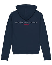 Laden Sie das Bild in den Galerie-Viewer, ORAYLIS Hoodie mit Backprint | May the data be with you | wmn | navy
