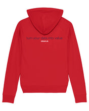 Laden Sie das Bild in den Galerie-Viewer, ORAYLIS Hoodie mit Backprint | data has a better idea | wmn | red