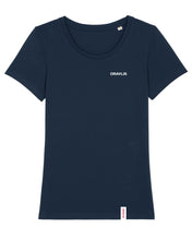 Laden Sie das Bild in den Galerie-Viewer, ORAYLIS Shirt mit Backprint | Circle | wmn | navy