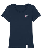 Laden Sie das Bild in den Galerie-Viewer, ORAYLIS Shirt mit Backprint | DATENPIONIER | wmn | navy