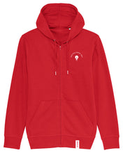Laden Sie das Bild in den Galerie-Viewer, ORAYLIS Zipper mit Backprint | data has a better idea | unisex | red