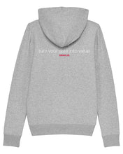 Laden Sie das Bild in den Galerie-Viewer, ORAYLIS Zipper mit Backprint | data has a better idea | wmn | light grey