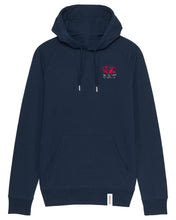 Laden Sie das Bild in den Galerie-Viewer, ORAYLIS Hoodie mit Backprint | May the data be with you | men | navy