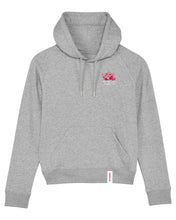 Laden Sie das Bild in den Galerie-Viewer, ORAYLIS Hoodie mit Backprint | May the data be with you | wmn | light grey