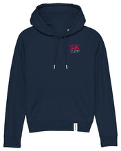 Laden Sie das Bild in den Galerie-Viewer, ORAYLIS Hoodie mit Backprint | May the data be with you | wmn | navy
