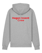 Laden Sie das Bild in den Galerie-Viewer, HAGEN INVENT | Hoodie mit Backprint | Unisex | Grey
