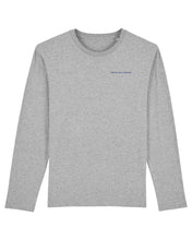 Laden Sie das Bild in den Galerie-Viewer, Kamellcher Longsleeve Lieblingswörter | unisex | light grey
