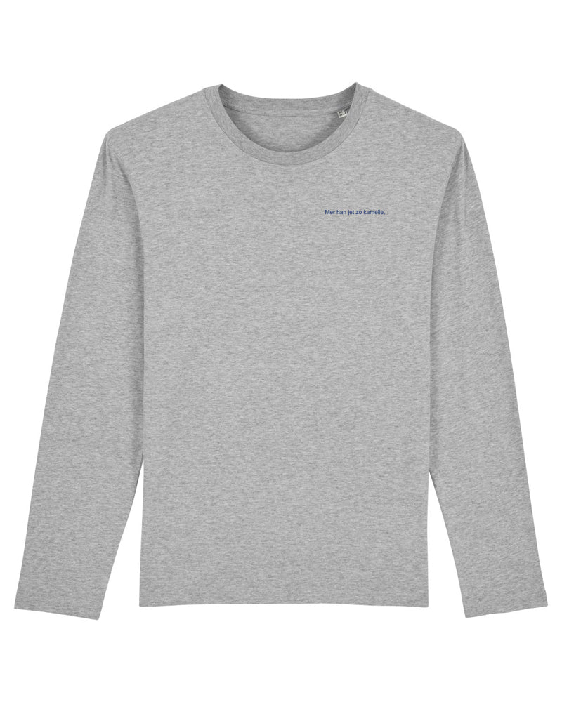 Kamellcher Longsleeve Lieblingswörter | unisex | light grey