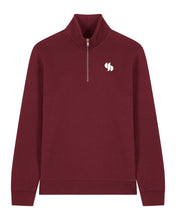 Laden Sie das Bild in den Galerie-Viewer, SPG | Halfzip mit Backprint 2 | Unisex | Burgundy
