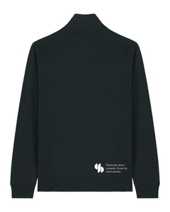 SPG | Halfzip mit Backprint 1 | Unisex | Black