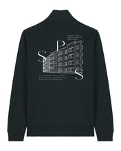 Laden Sie das Bild in den Galerie-Viewer, SPG | Halfzip mit Backprint 3 | Unisex | Black
