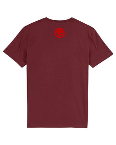 Supporters Trendshirt mit Backprint | men | burgundy