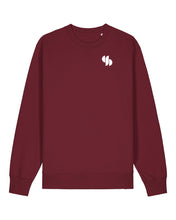 Laden Sie das Bild in den Galerie-Viewer, SPG | Crewneck mit Backprint 1 | Unisex | Burgundy
