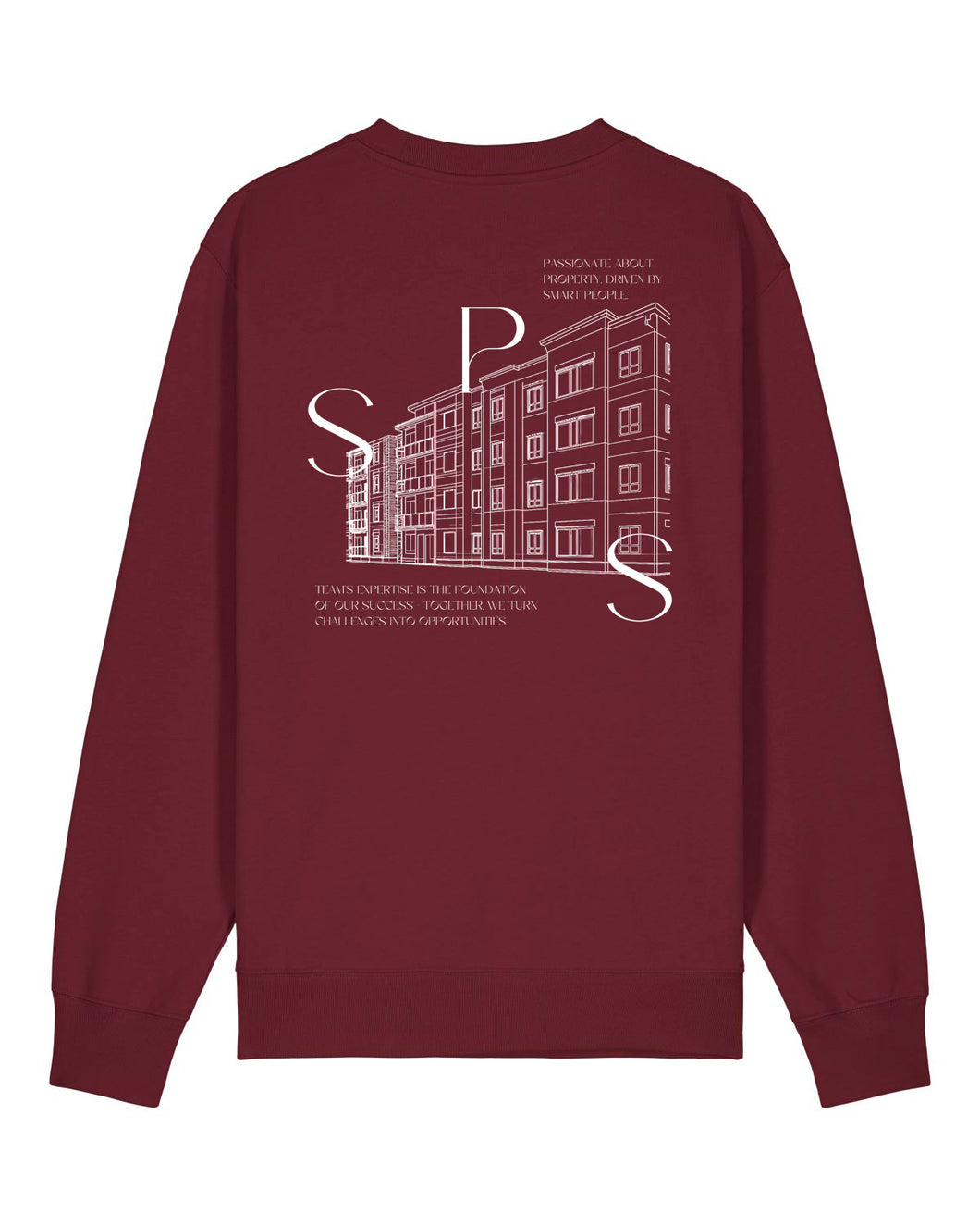 SPG | Crewneck mit Backprint 3 | Unisex | Burgundy
